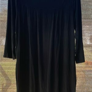 White House Black Market Classic Black Long Sleeve Dress